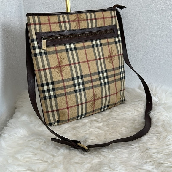 Burberry Other - 💯Authentic Burberry Beige and Brown Plaid Messenger Bag🍀
